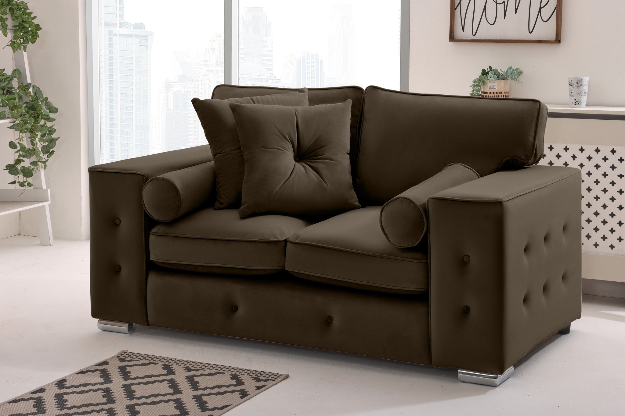 Callen 3+2 Fullback  + Bolster / Buttoned Cushions
