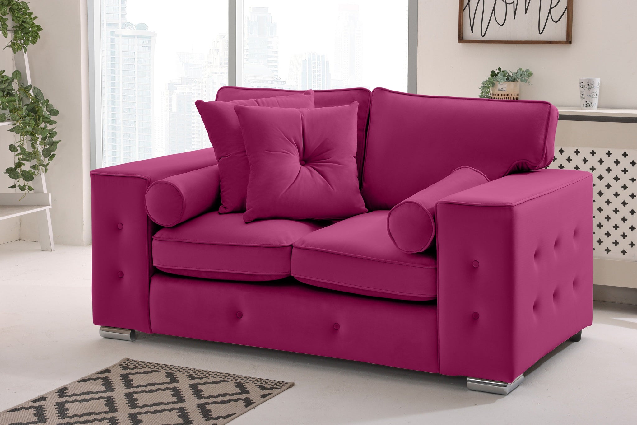 Callen 3+2 Fullback  + Bolster / Buttoned Cushions