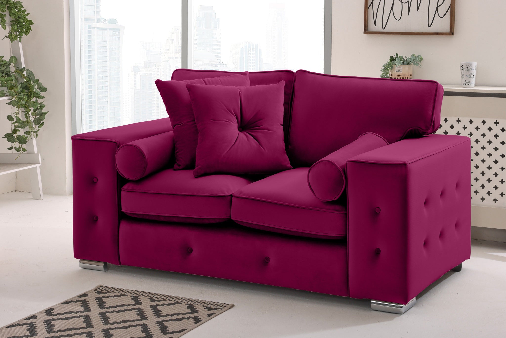 Callen 3+2 Fullback  + Bolster / Buttoned Cushions