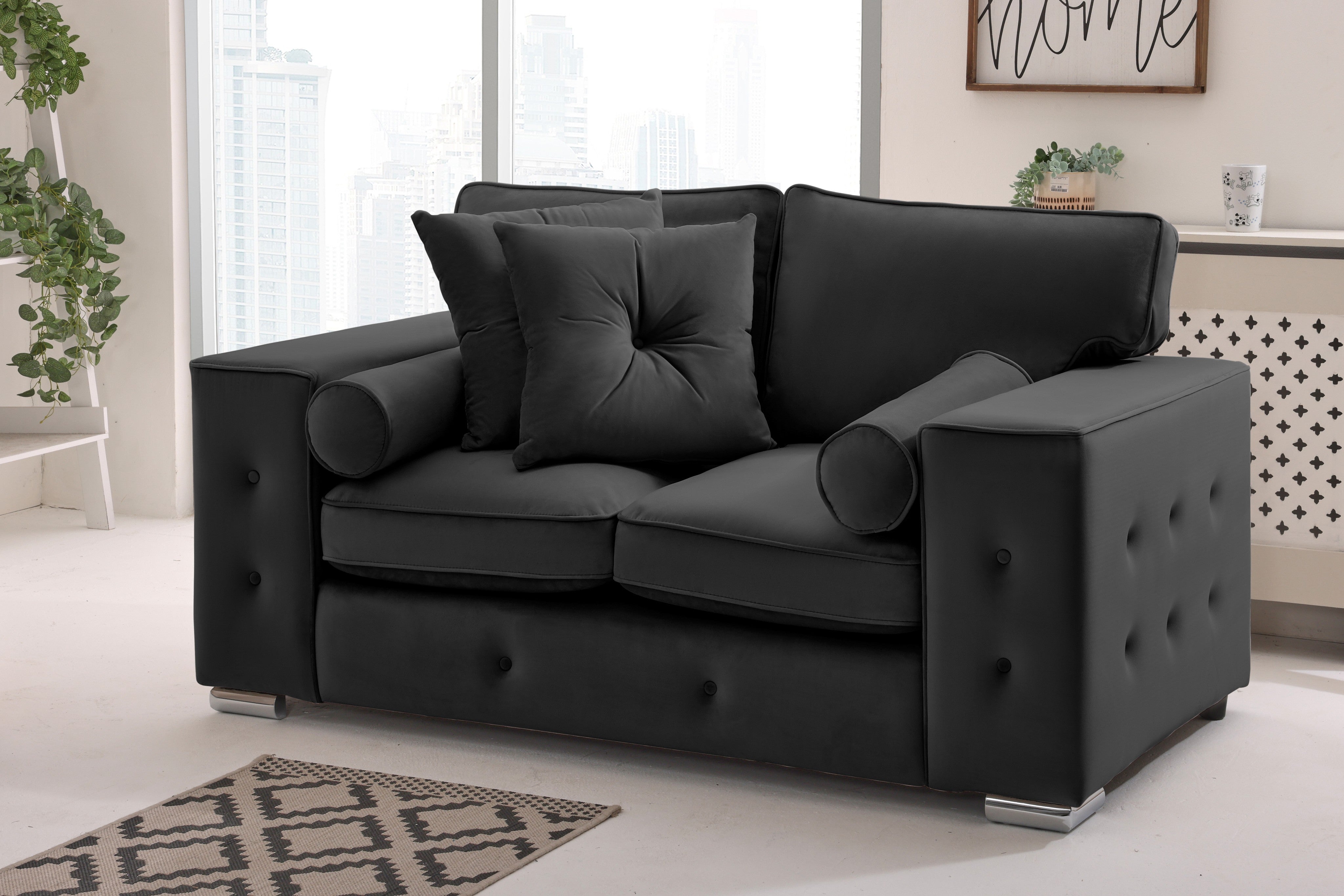 Callen 3+2 Fullback  + Bolster / Buttoned Cushions