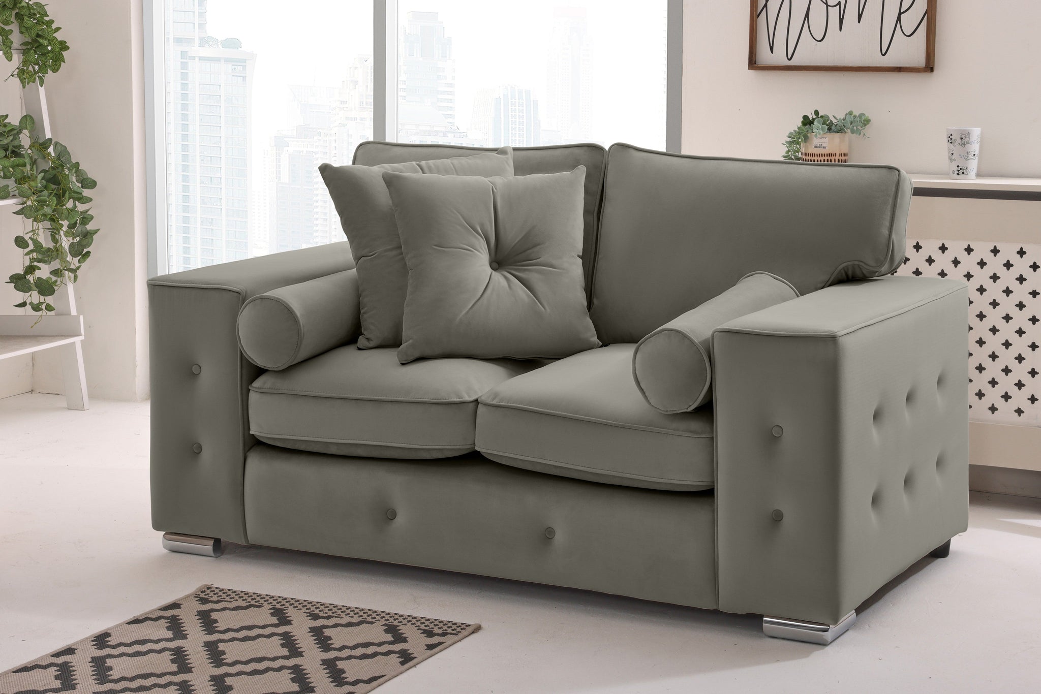 Callen 3+2 Fullback  + Bolster / Buttoned Cushions