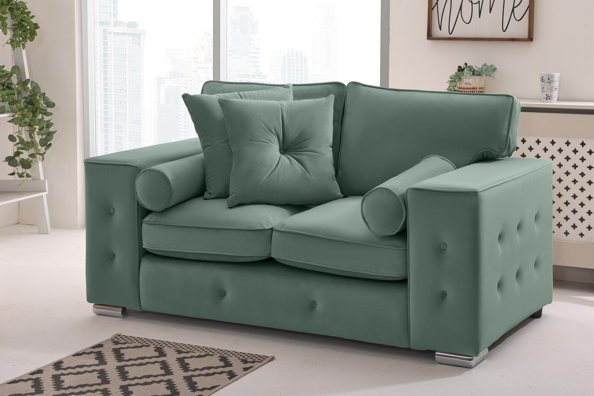 Callen 3+2 Fullback  + Bolster / Buttoned Cushions