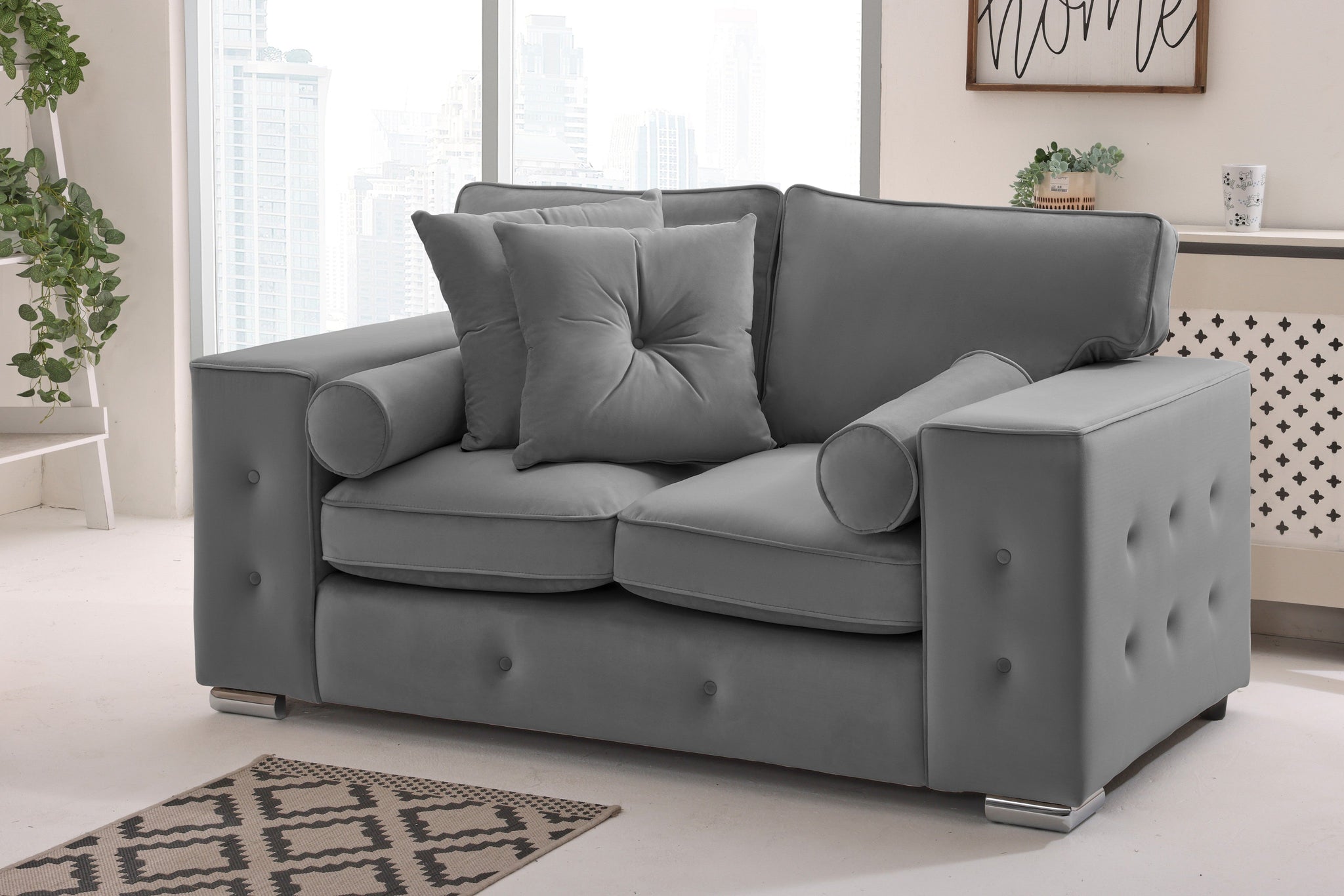 Callen 3+2 Fullback  + Bolster / Buttoned Cushions