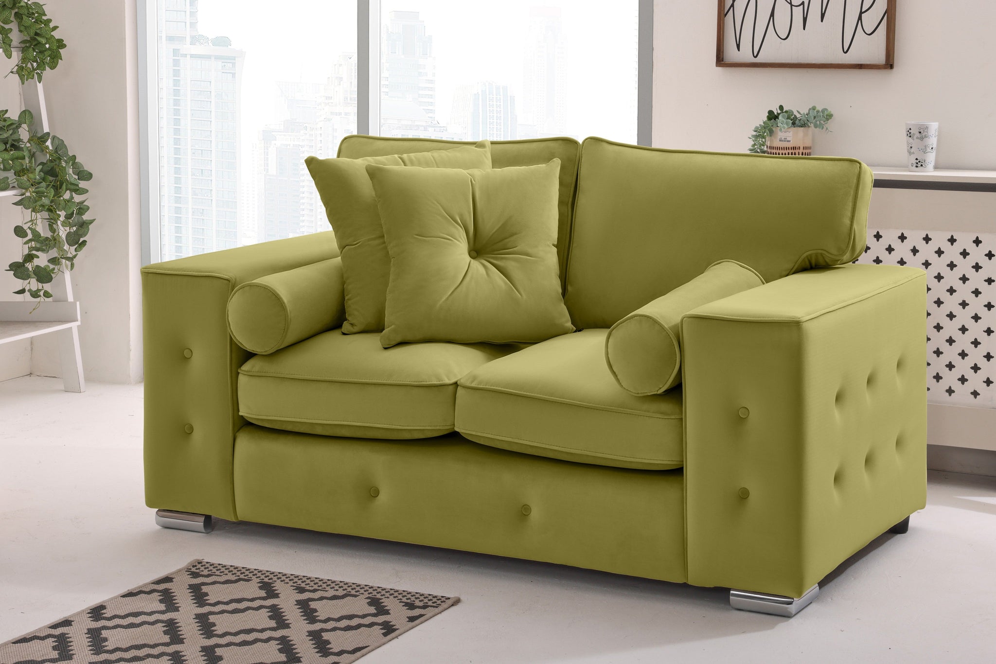 Callen 3+2 Fullback  + Bolster / Buttoned Cushions