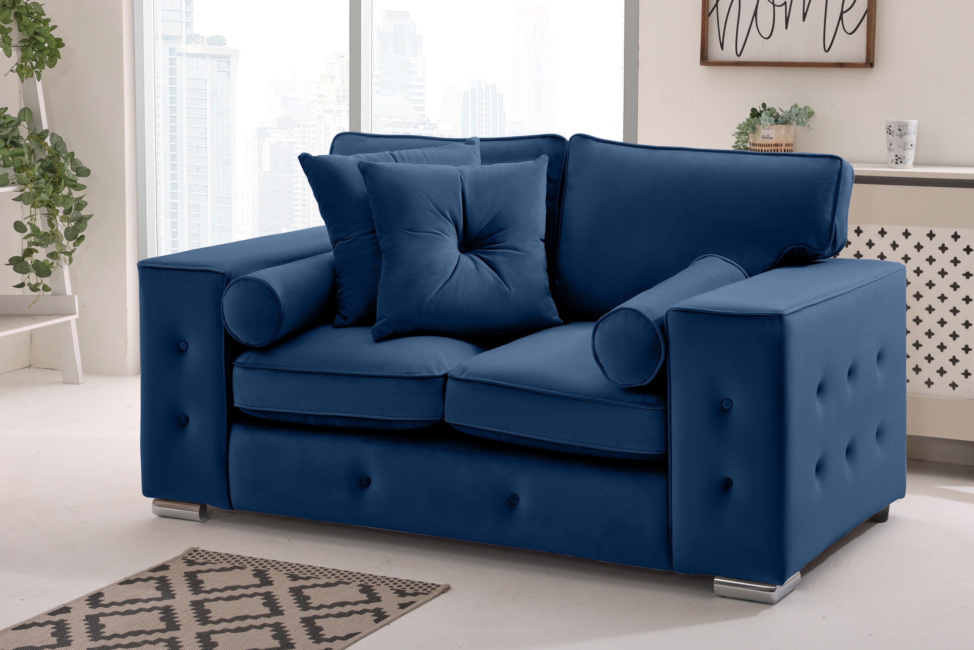 Callen 3+2 Fullback  + Bolster / Buttoned Cushions