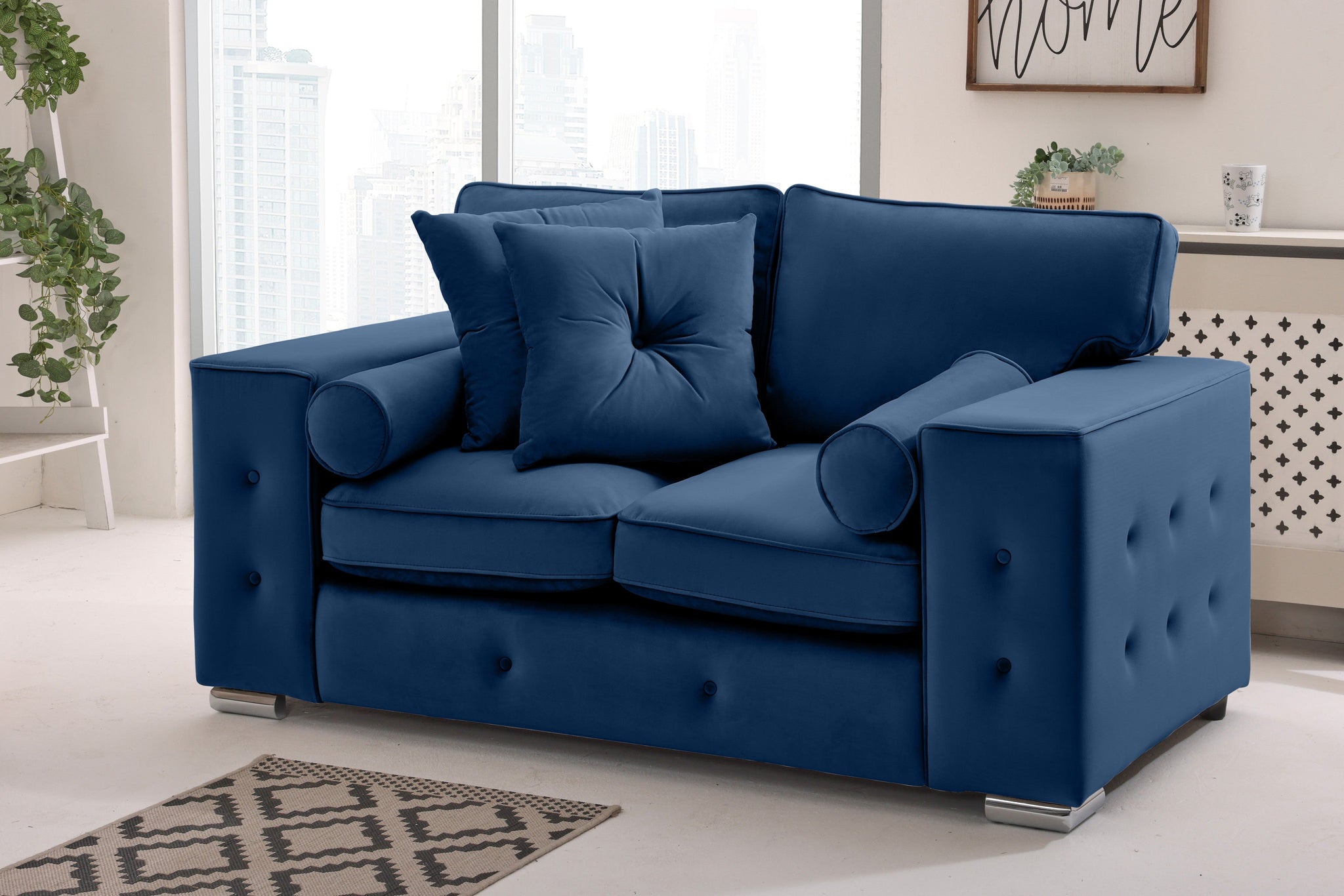 Callen 3+2 Fullback  + Bolster / Buttoned Cushions