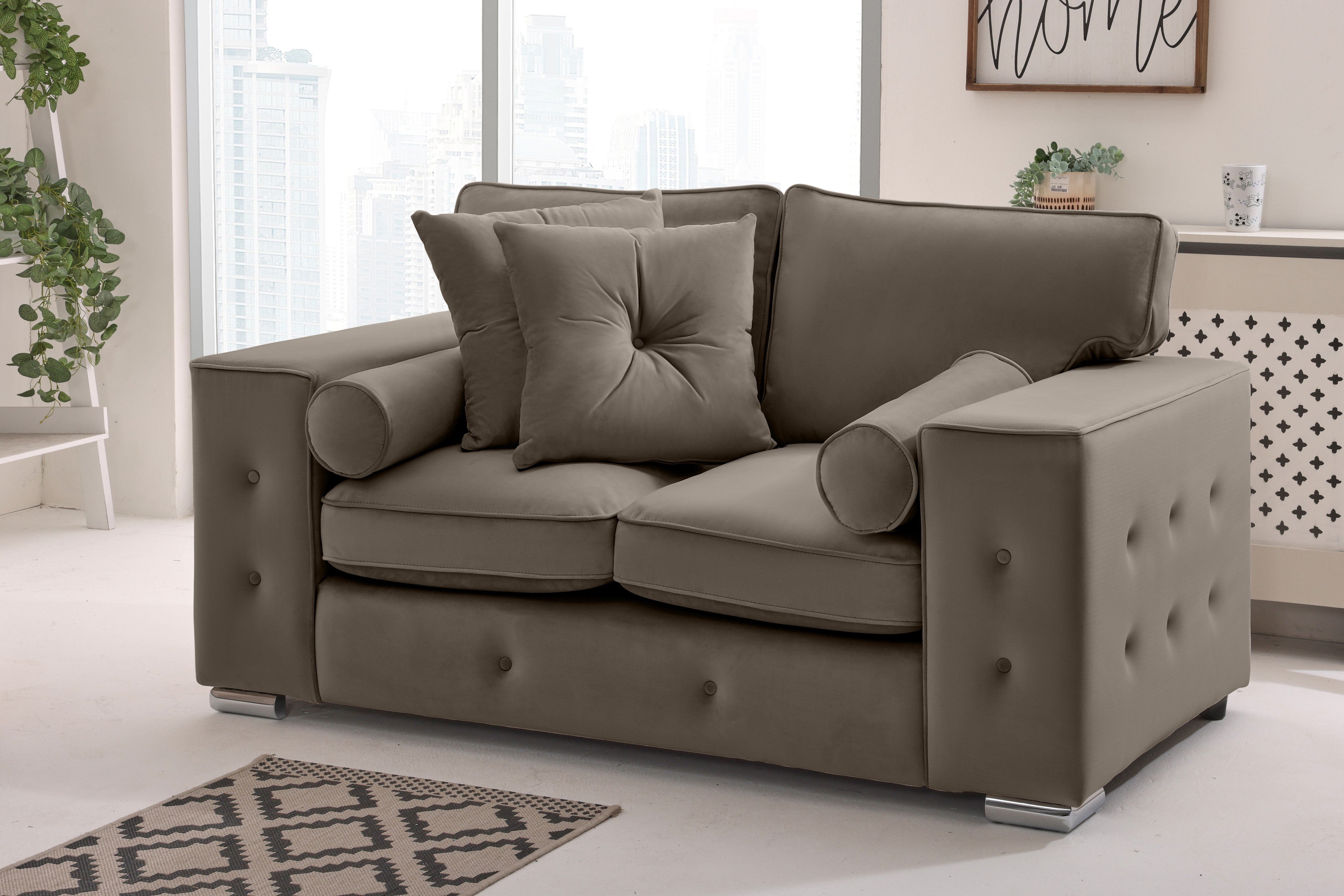Callen 3+2 Fullback  + Bolster / Buttoned Cushions