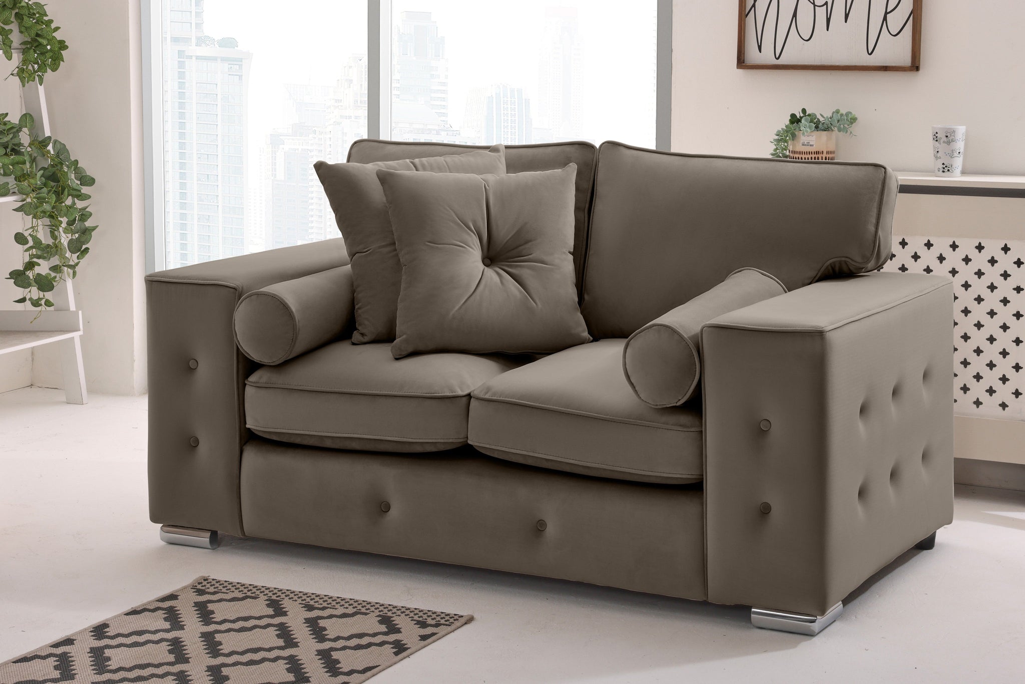 Callen 3+2 Fullback  + Bolster / Buttoned Cushions