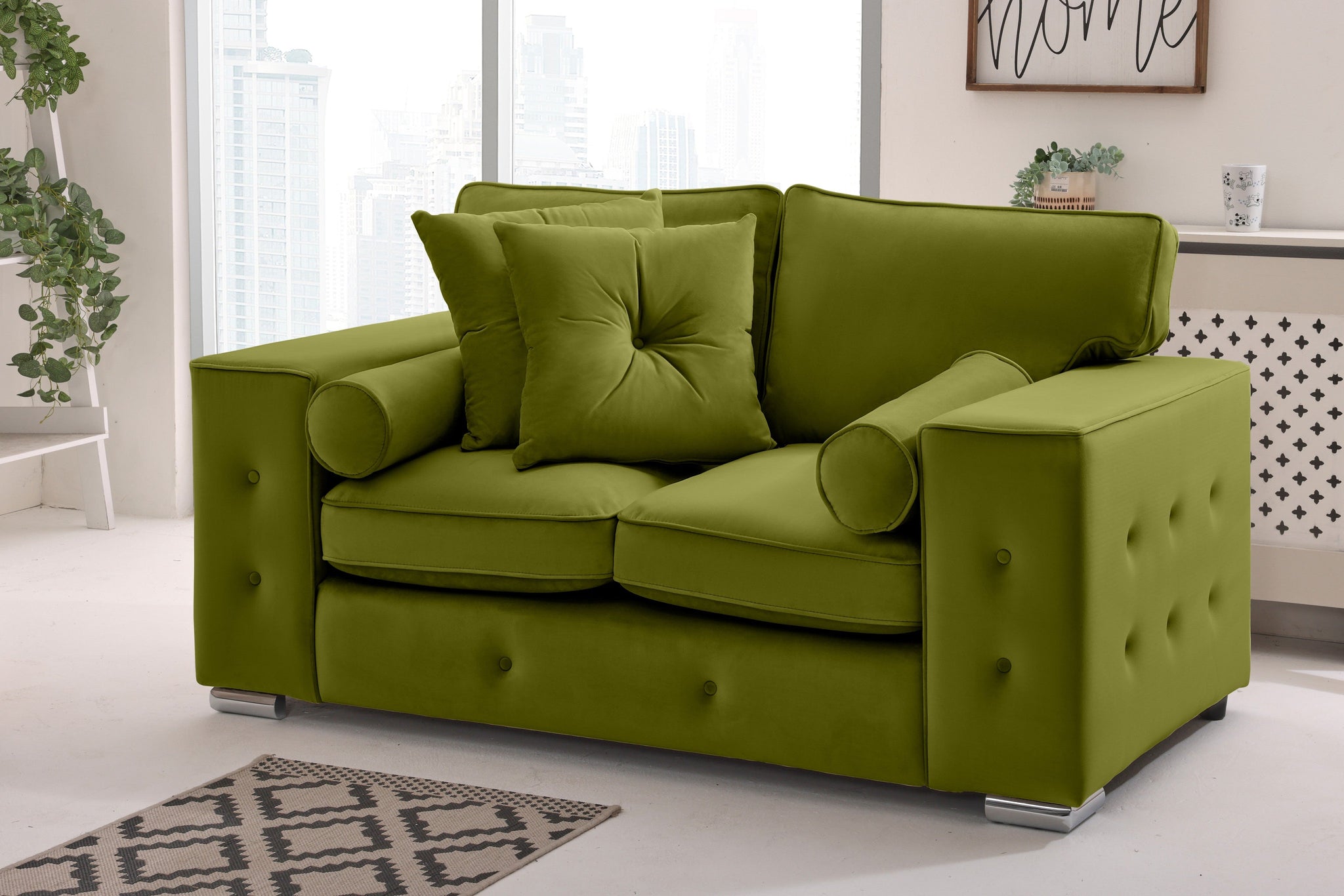Callen 3+2 Fullback  + Bolster / Buttoned Cushions