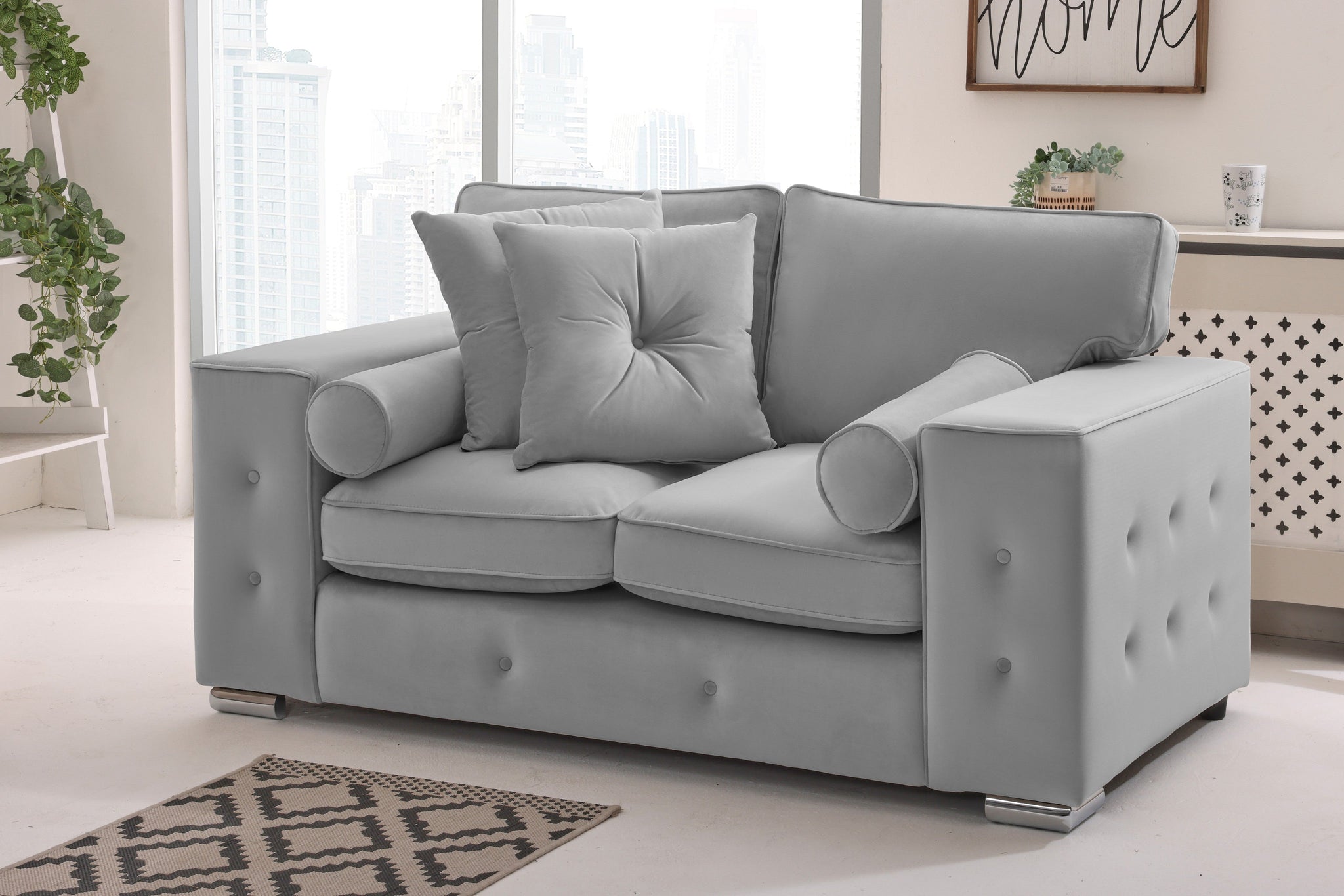 Callen 3+2 Fullback  + Bolster / Buttoned Cushions