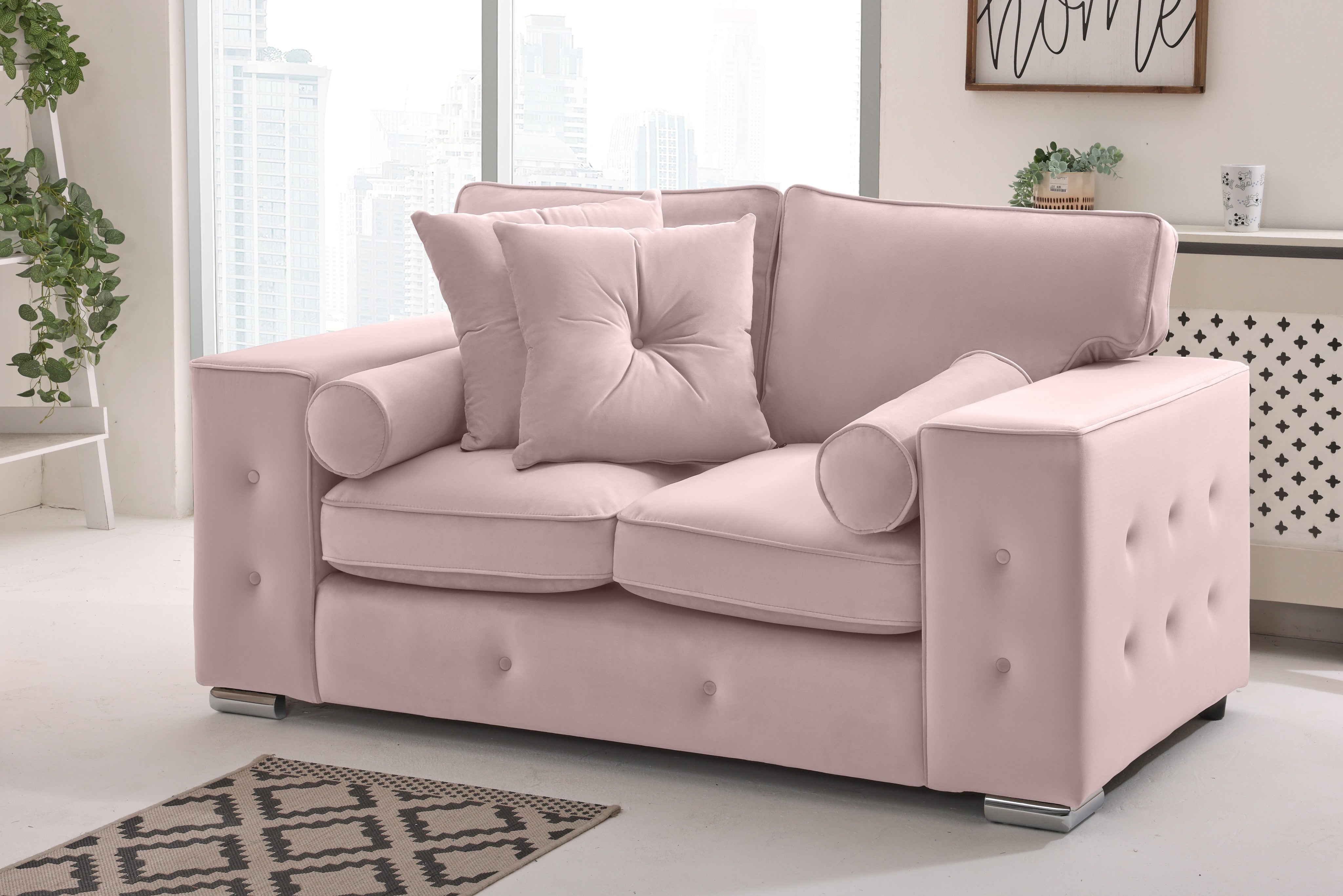 Callen 3+2 Fullback  + Bolster / Buttoned Cushions