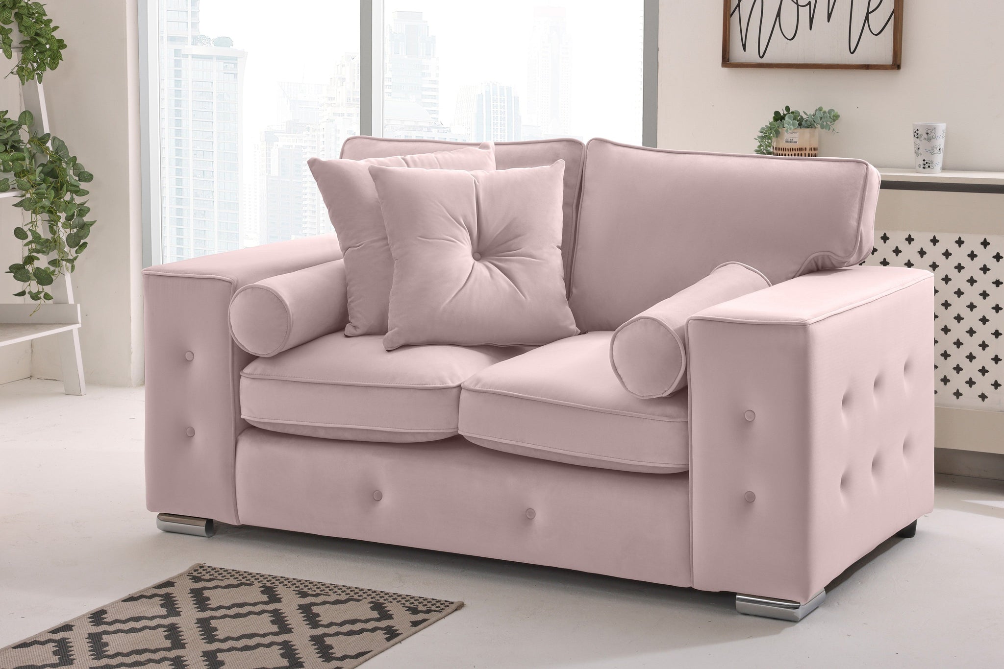 Callen 3+2 Fullback  + Bolster / Buttoned Cushions