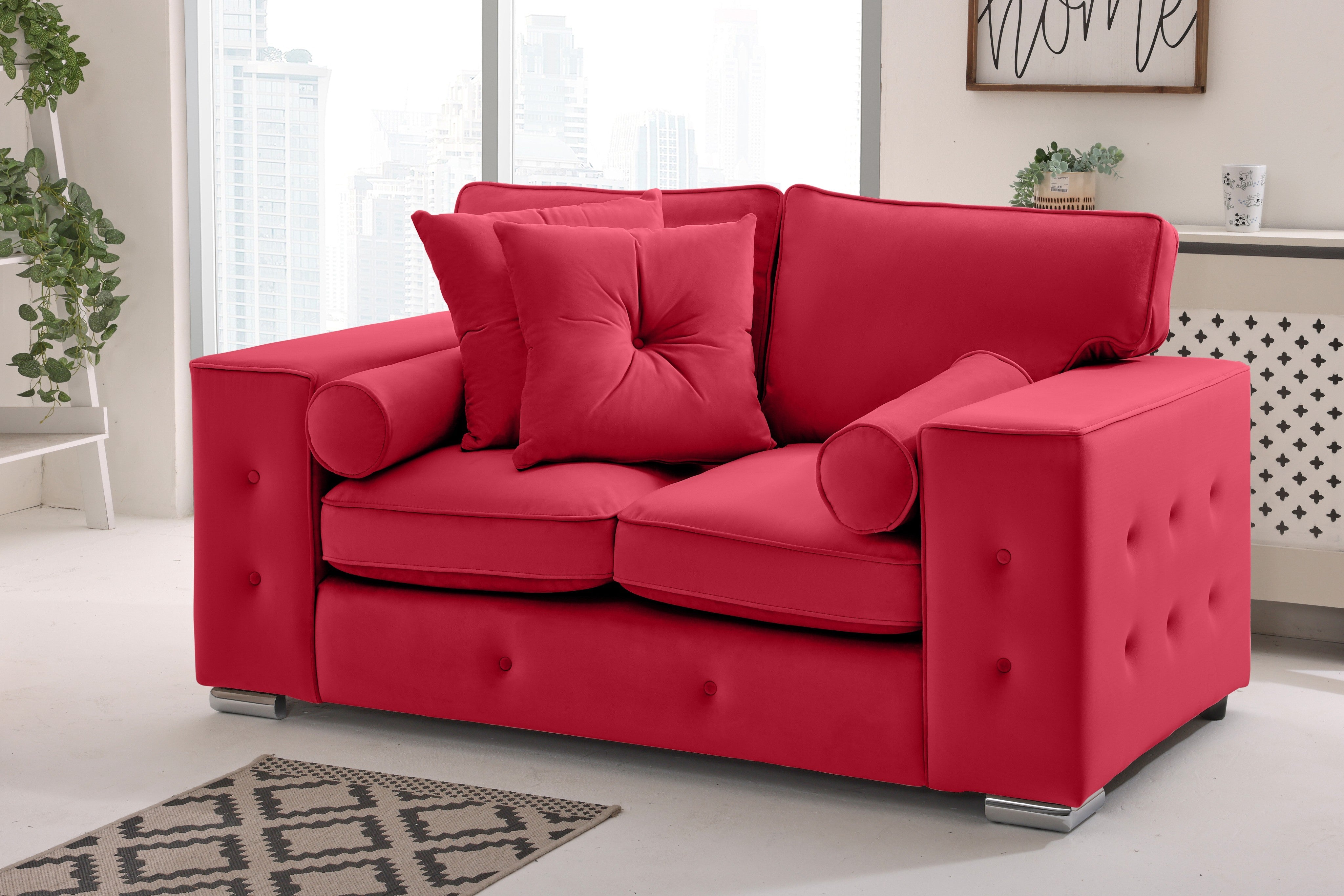 Callen 3+2 Fullback  + Bolster / Buttoned Cushions