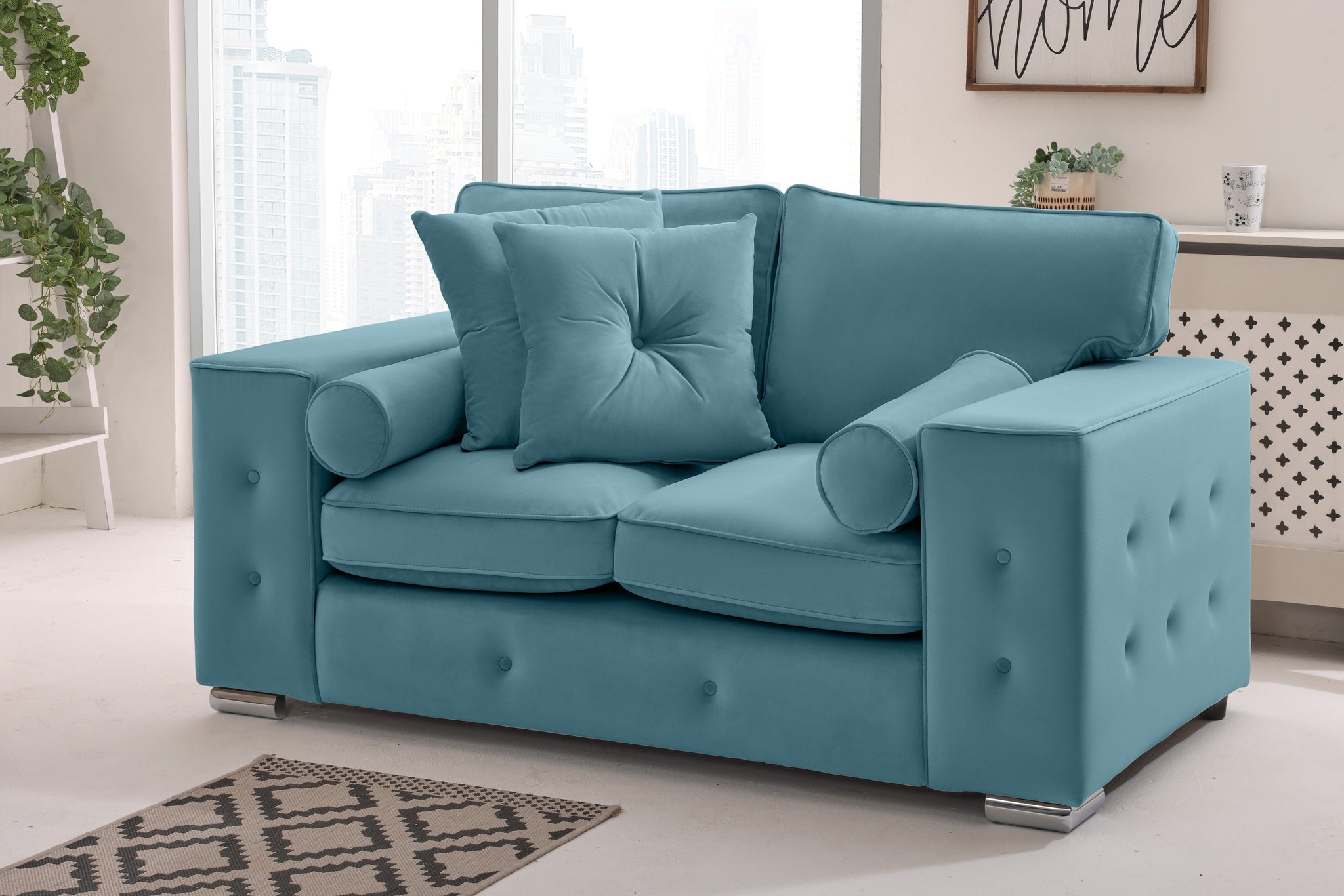 Callen 3+2 Fullback  + Bolster / Buttoned Cushions