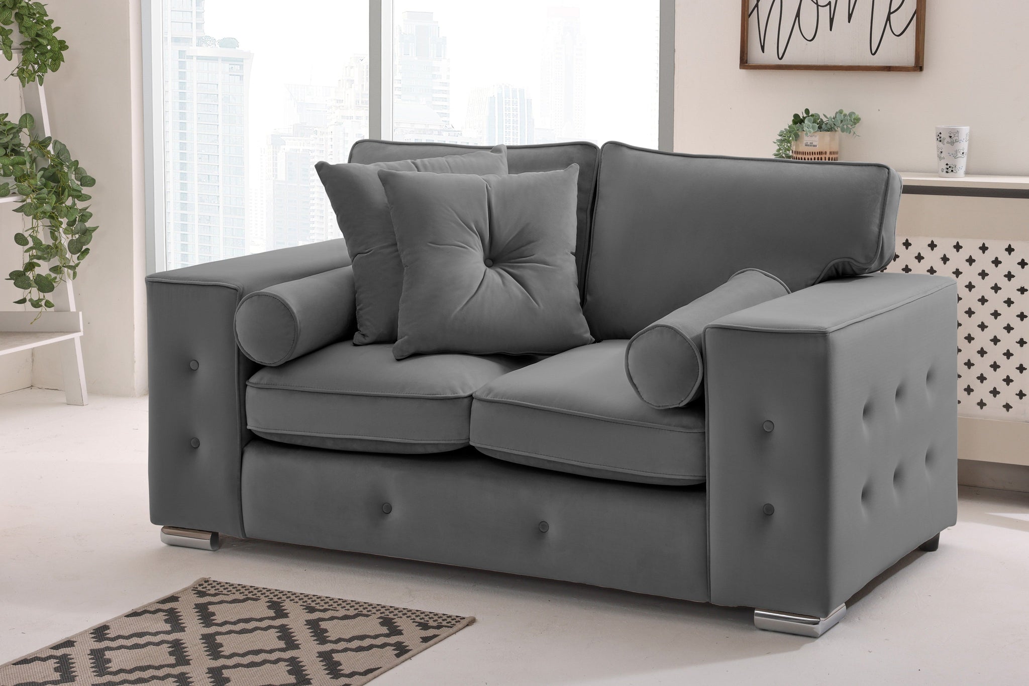 Callen 3+2 Fullback  + Bolster / Buttoned Cushions