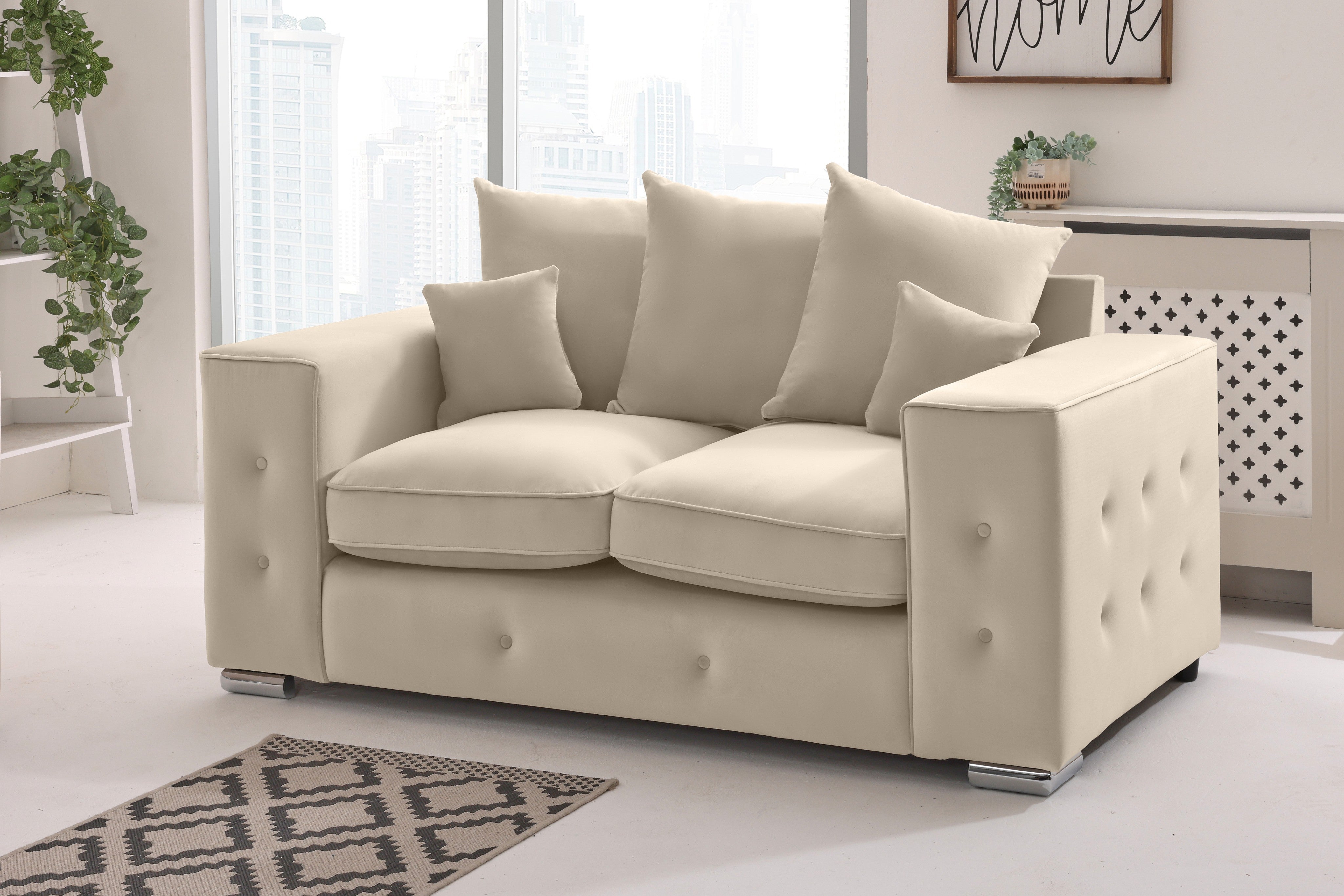 Callen 3+2 Fullback  + Bolster / Buttoned Cushions