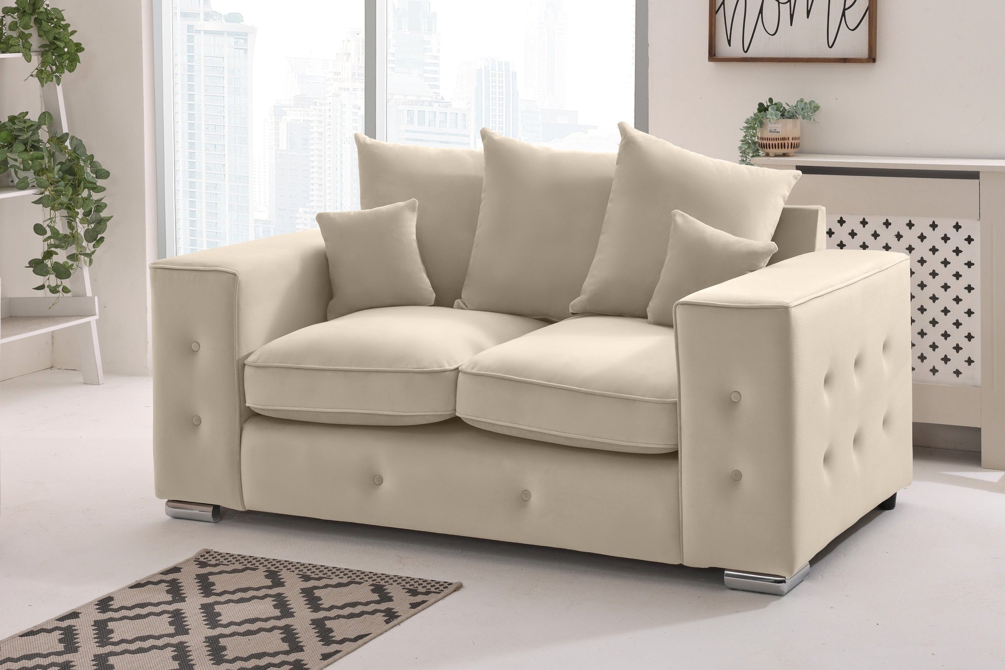 Callen 3+2 Fullback  + Bolster / Buttoned Cushions