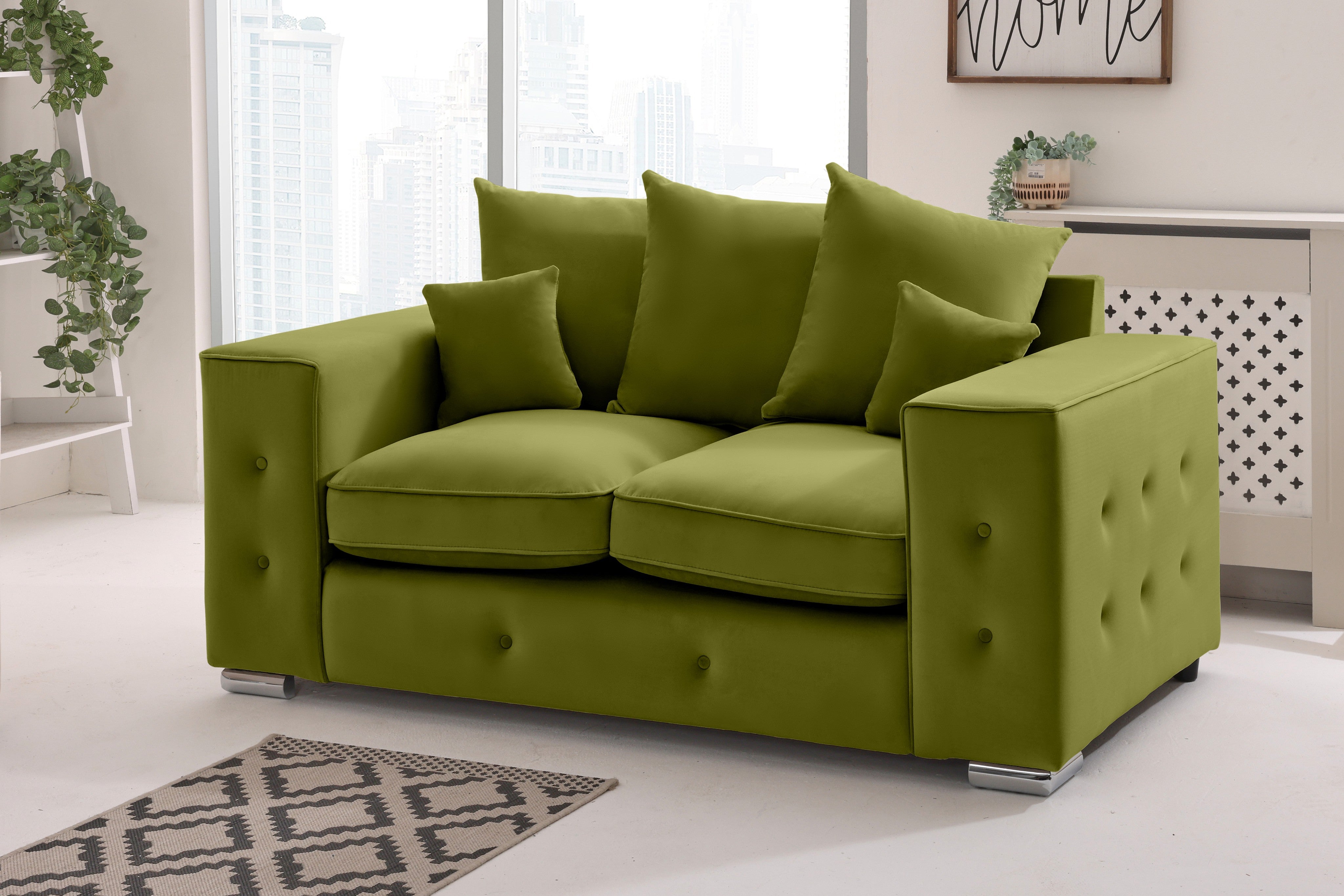 Callen 3+2 Fullback  + Bolster / Buttoned Cushions