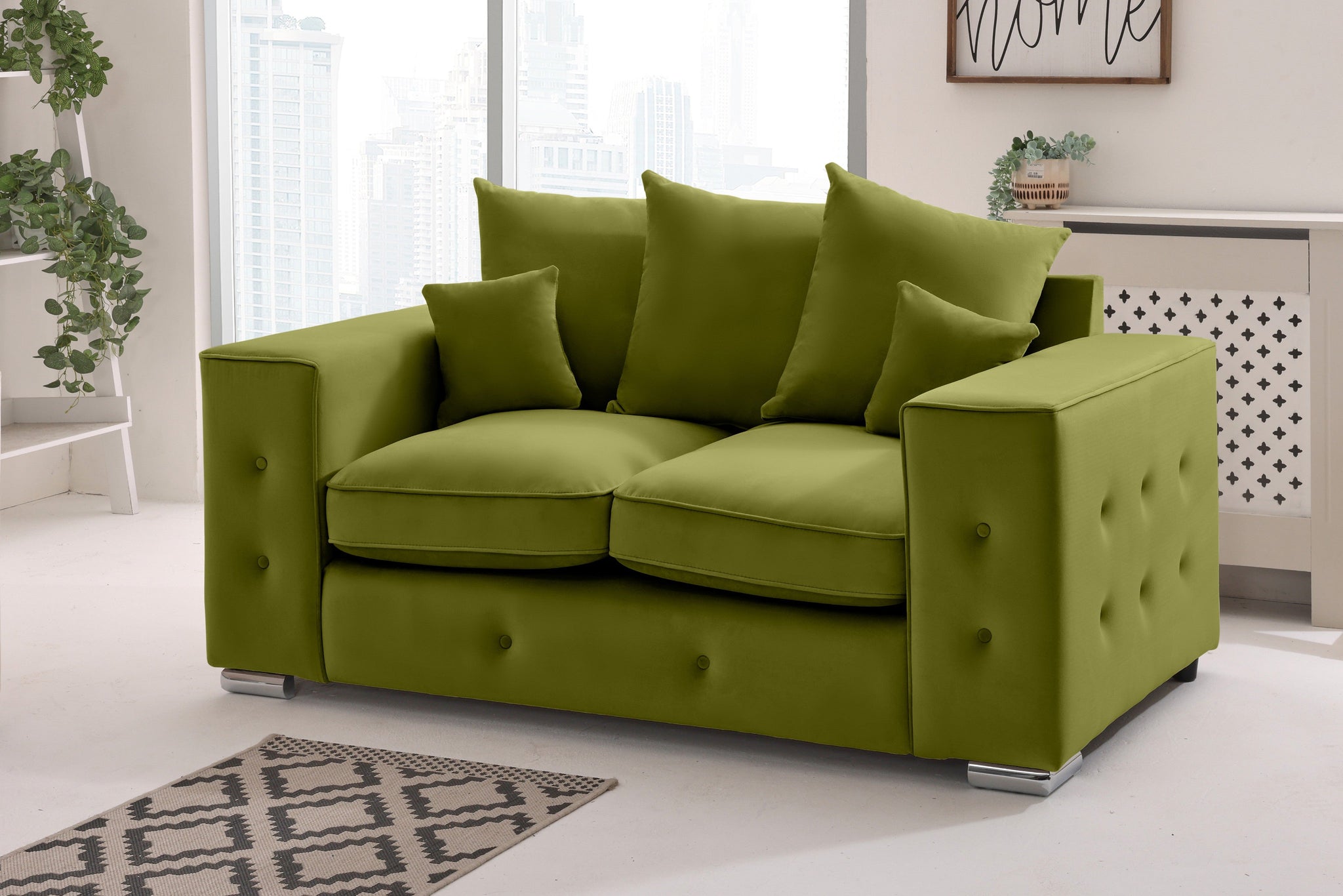 Callen 3+2 Fullback  + Bolster / Buttoned Cushions