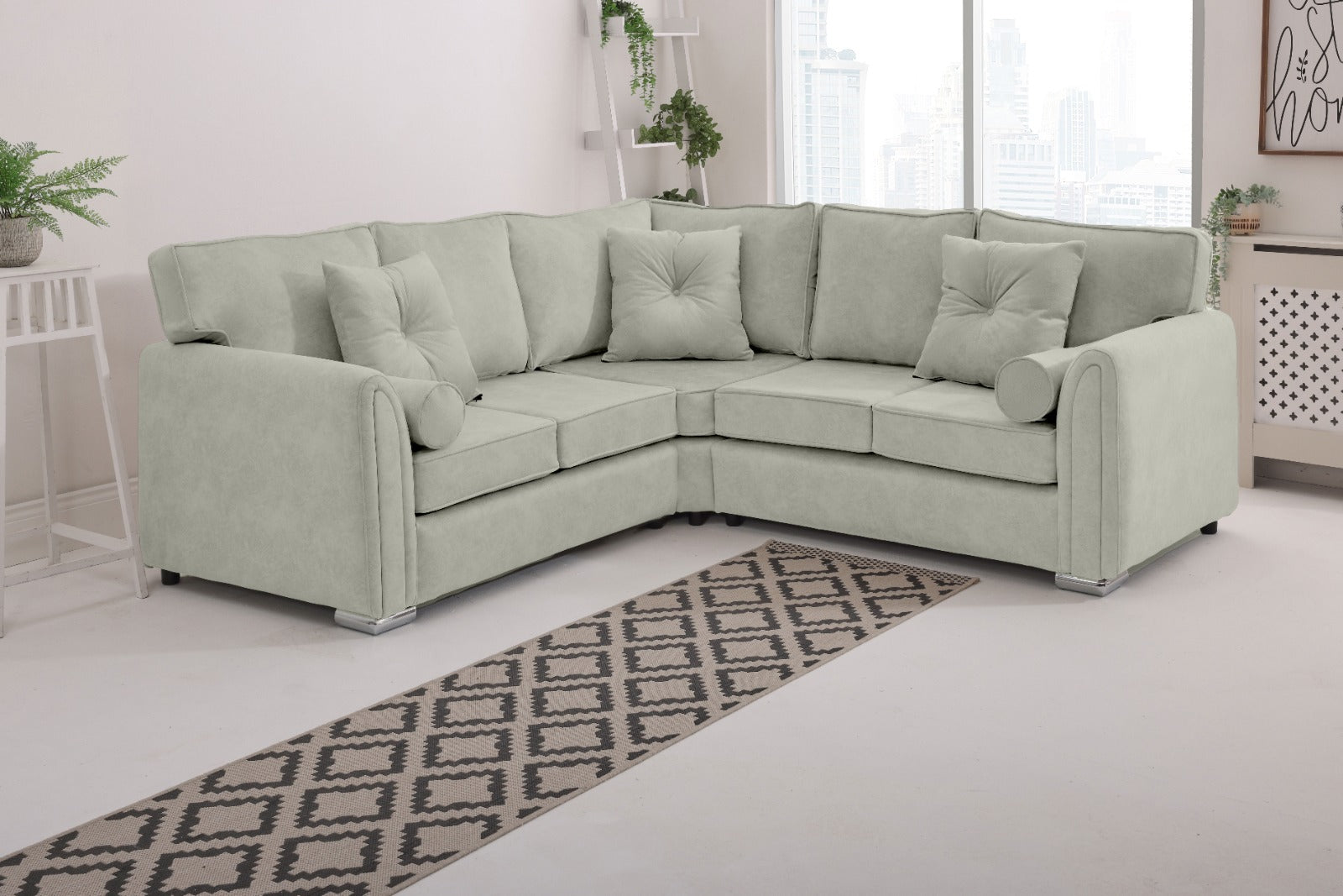Caelan  Corner Fullback - Bolster / Buttoned Cushions