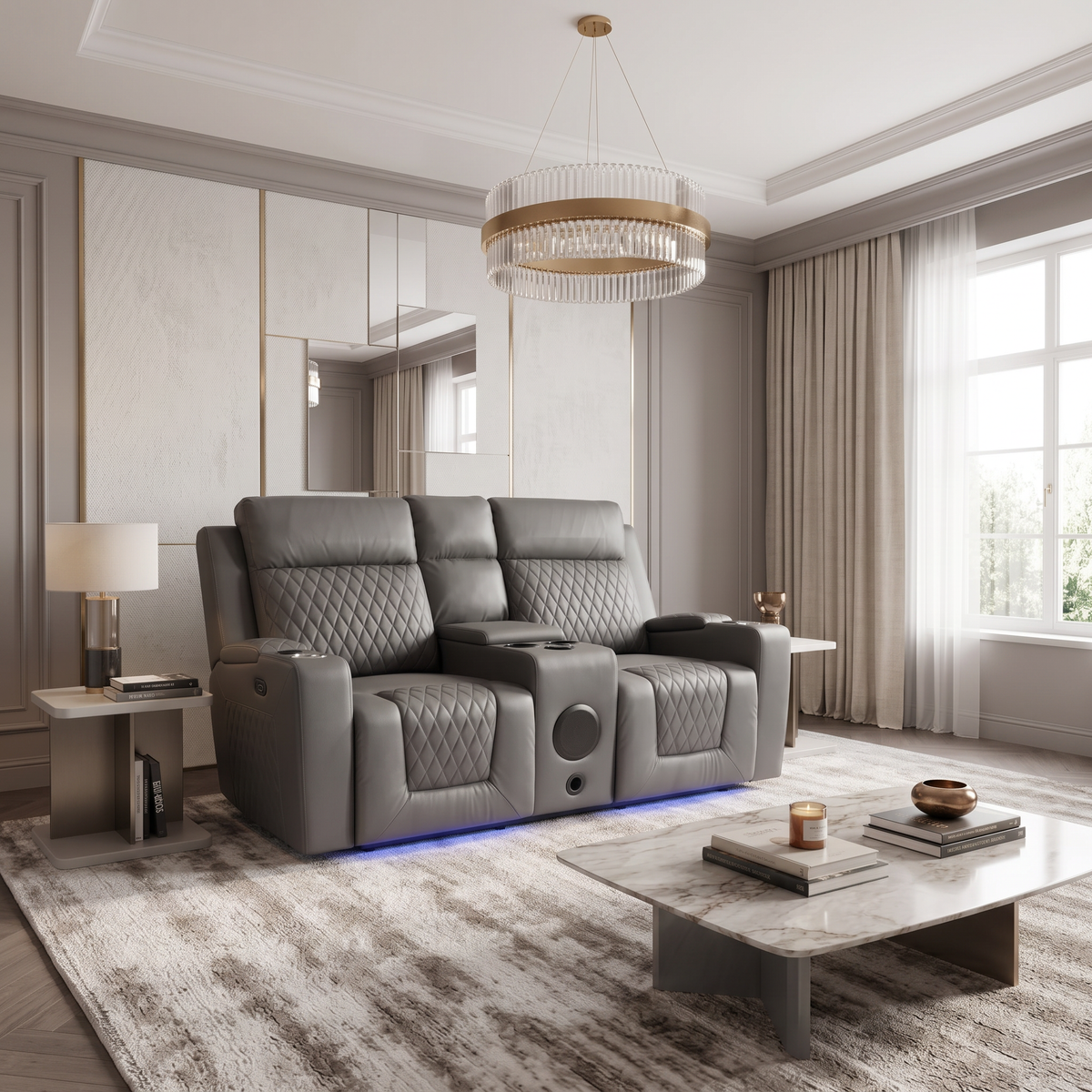 Torino Smart Entertainment Recliner Sofa Set