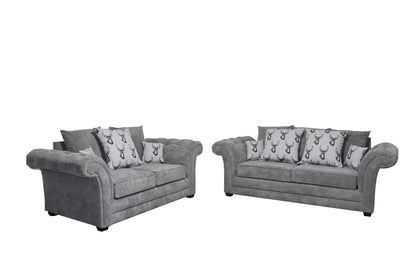 Crofton 3 Seater & 2 Seater - Chenille - Sofa Empire UK