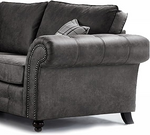Hugo Black Bonded Leather 2 Seater Sofa
