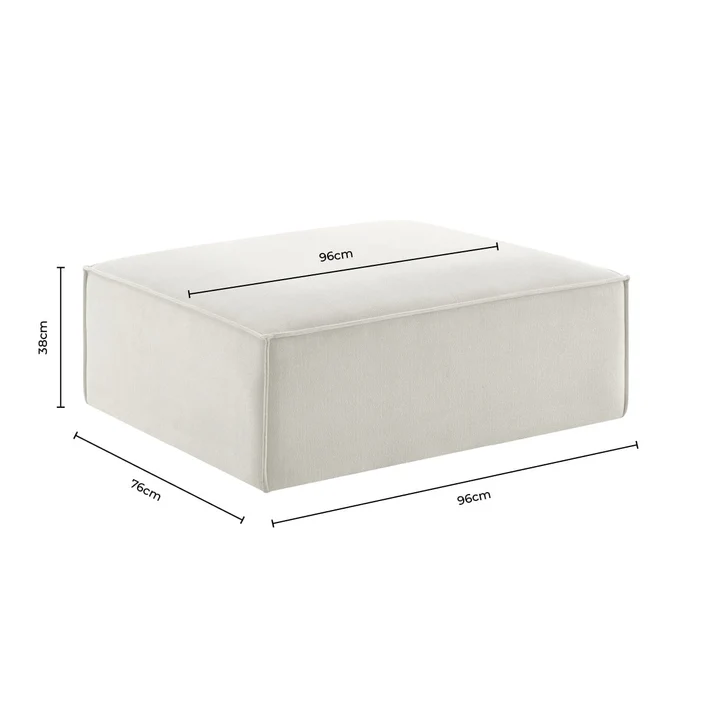 Duke Footstool - Modular dimensions