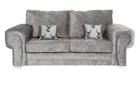 Grey Verona Fixed Back - Sofa Empire UK