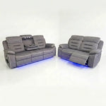 Monza 3 + 2 Seater Premium Tech Leather Electric Recliner Sofa Set