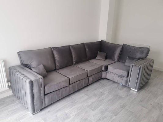 Layla Corner - Grey Fullback - 3c1 - Sofa Empire UK