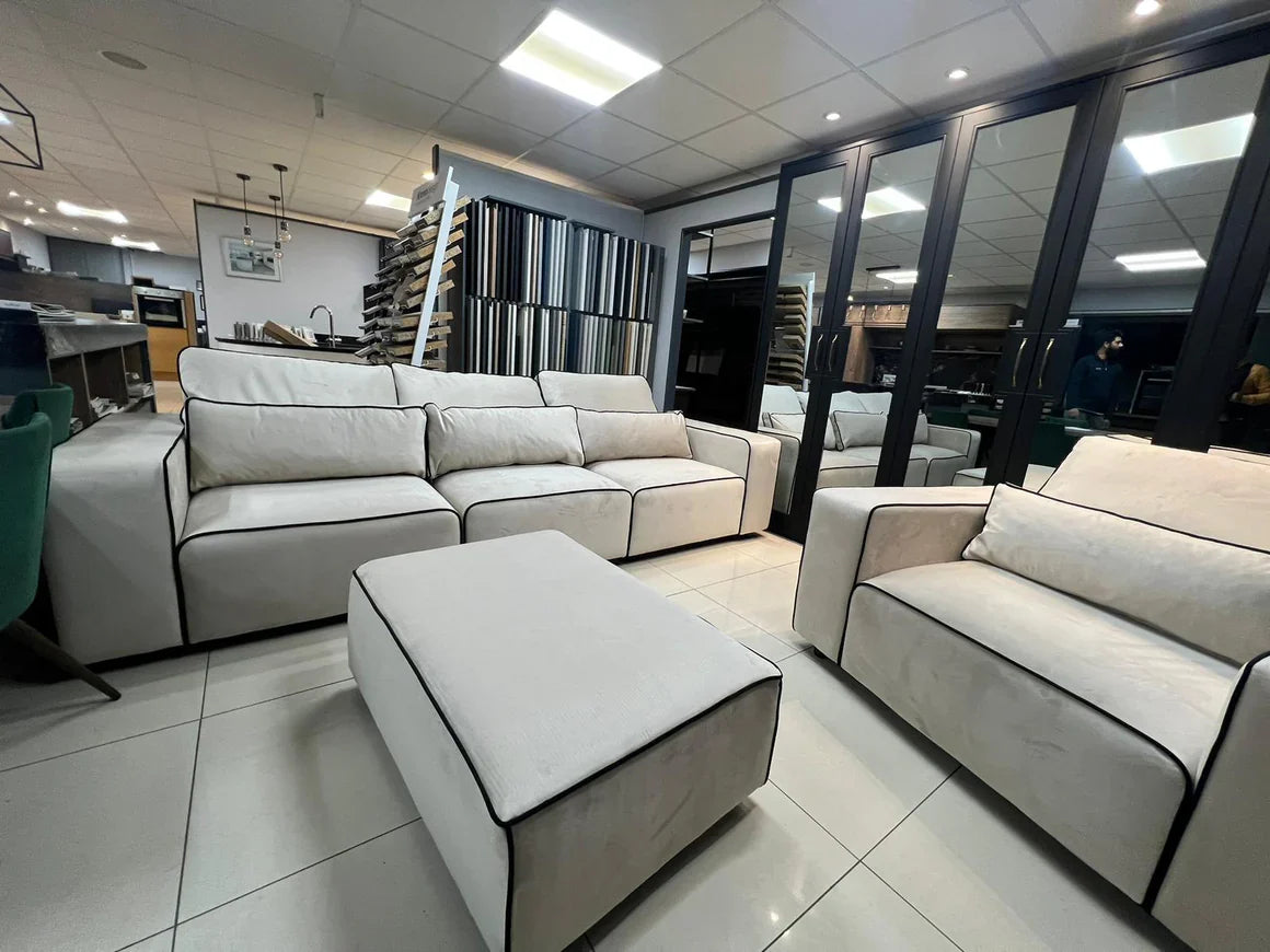 Camden Modular Sofa Set - 3 seater plus armchair with or without Piping