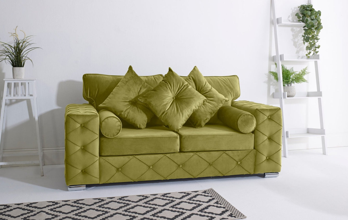 Milton 3+2 Fullback + Bolster / Buttoned Cushions - Sofa Empire UK