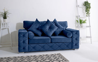 Milton 3+2 Fullback + Bolster / Buttoned Cushions - Sofa Empire UK