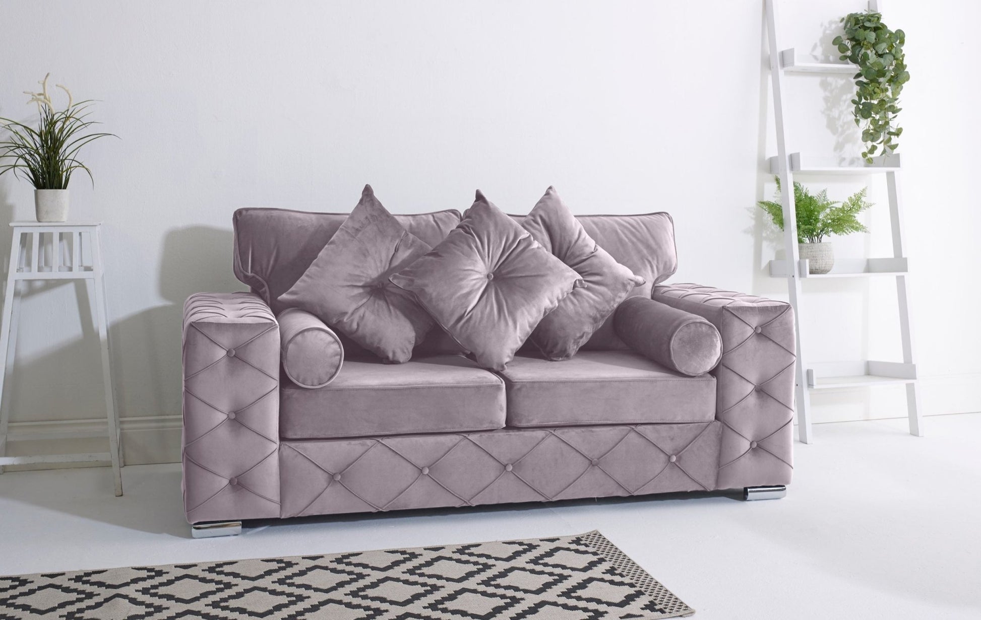 Milton 3+2 Fullback + Bolster / Buttoned Cushions - Sofa Empire UK