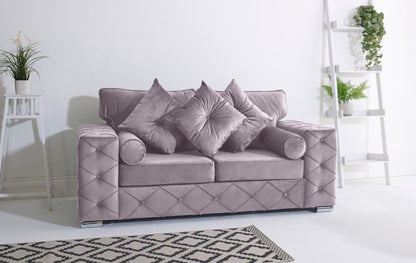 Milton 3+2 Fullback + Bolster / Buttoned Cushions - Sofa Empire UK