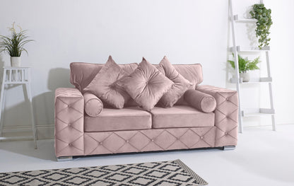 Milton 3+2 Fullback + Bolster / Buttoned Cushions - Sofa Empire UK