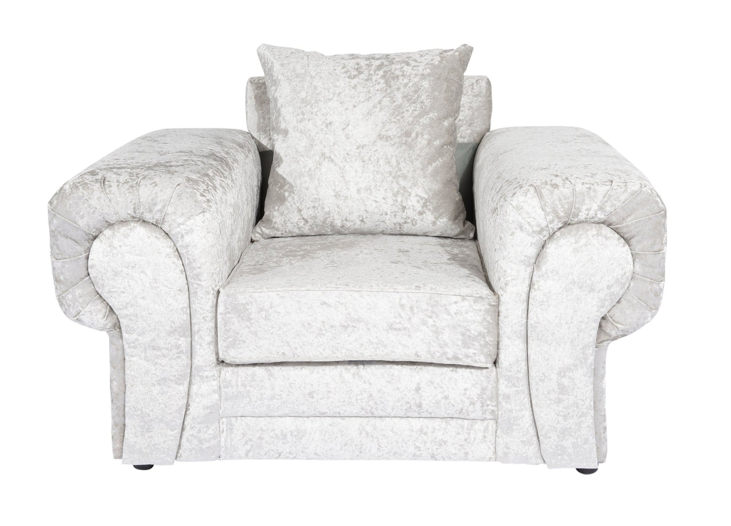 Silver Verona Crushed Velvet - Sofa Empire UK