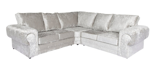 Silver Verona Crushed Velvet - Sofa Empire UK