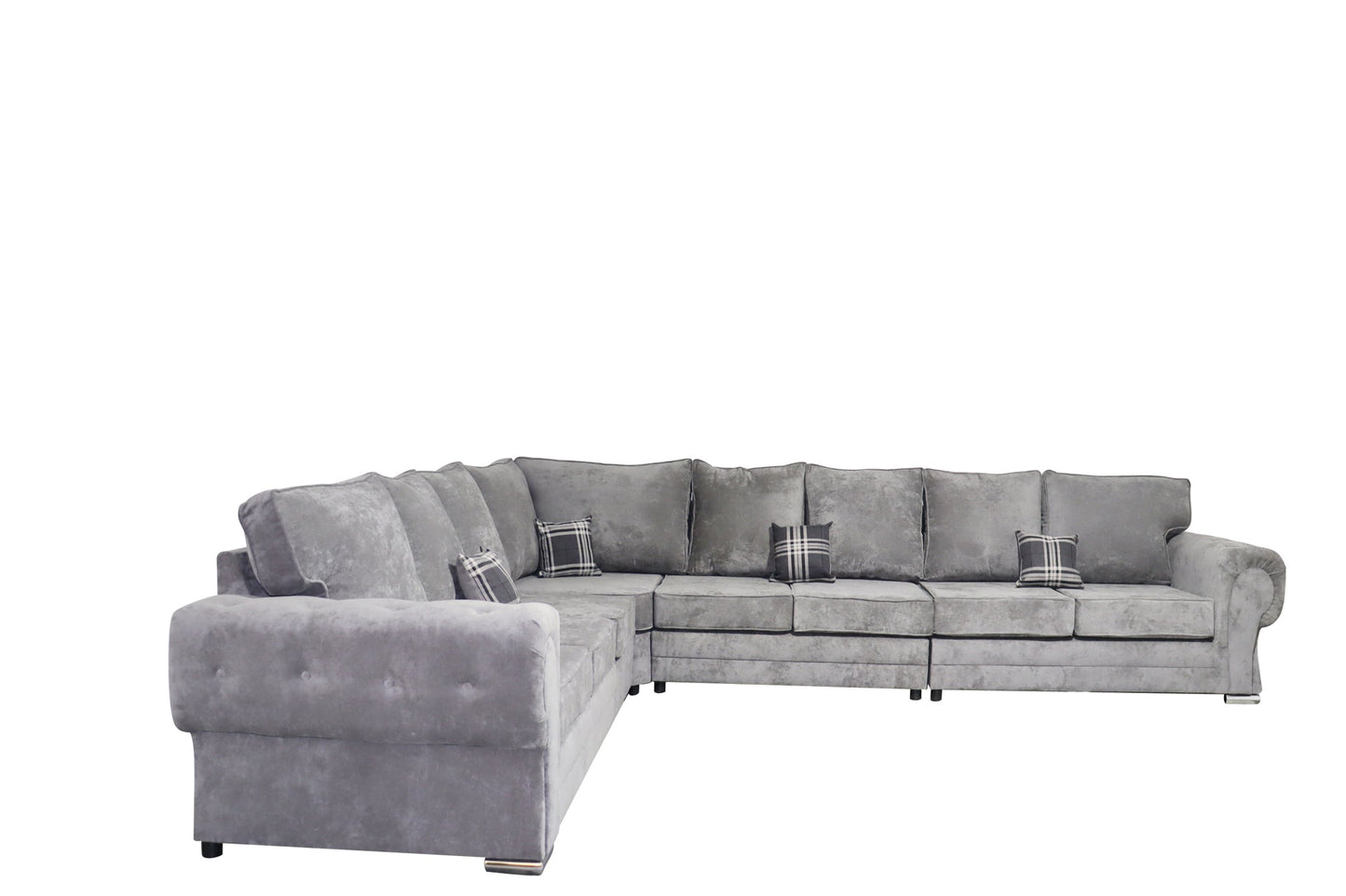 Verona 8 Seater - Right Hand - Chenille - Sofa Empire UK